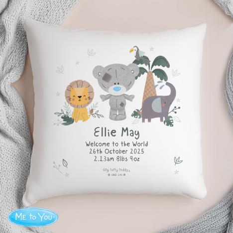 Personalised Tiny Tatty Teddy Jungle Animals Cushion Extra Image 1